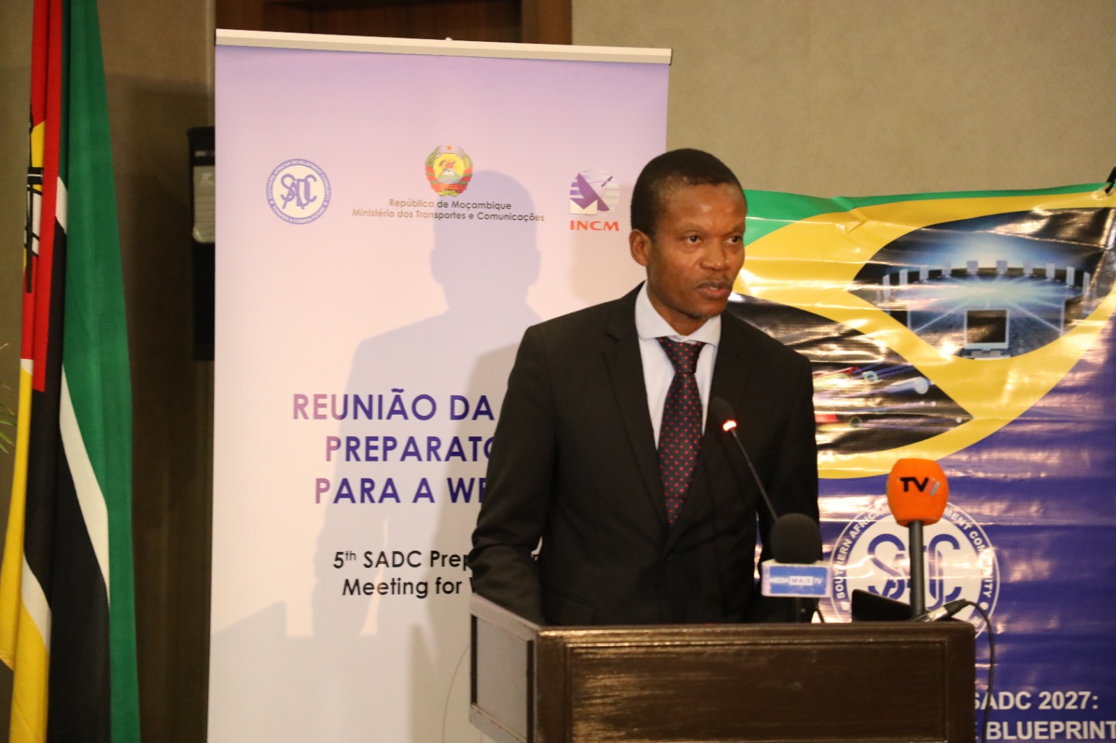 VICE MINISTRO AMILTON ALISSONE NA REUNIAO PREPARATORIA DA WRC EM MAPUTO
