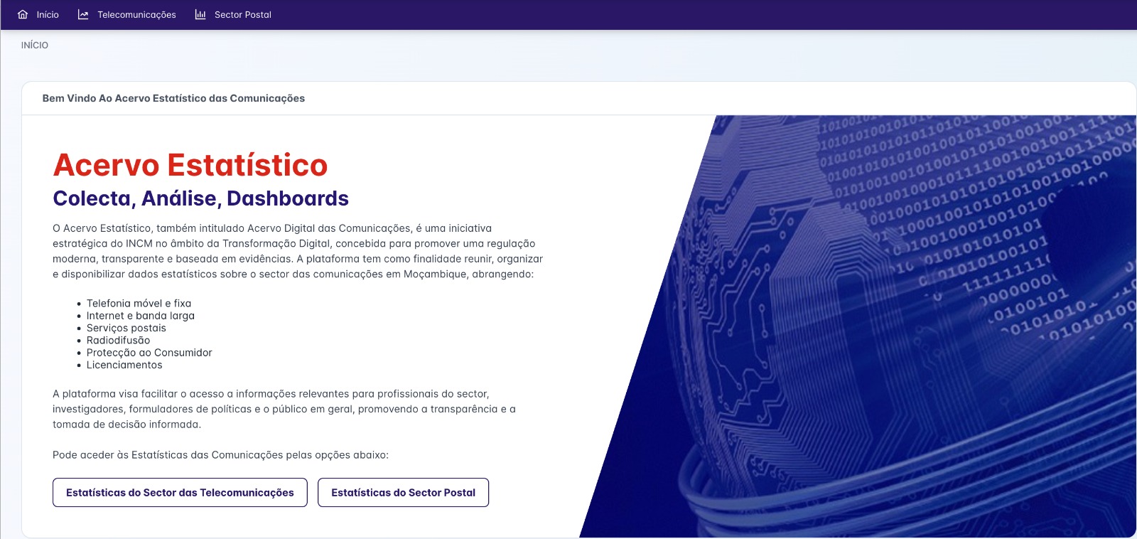 LANCAMENTO DO ACERVO ESTATISTICO PORTAL